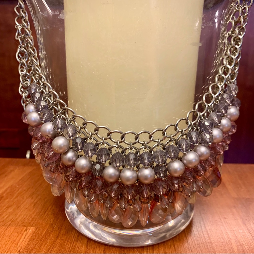 Purple beaded Loft necklace